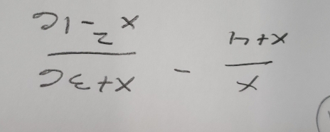 frac x+2x x/x^2 xx