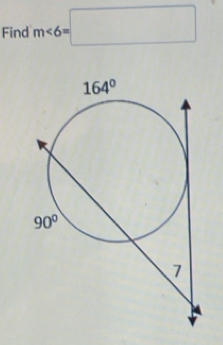 Find m∠ 6=□