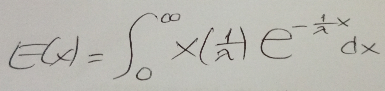 E(x)=∈t _0^((∈fty)x(frac 1)2)e^(-frac 1)2xdx