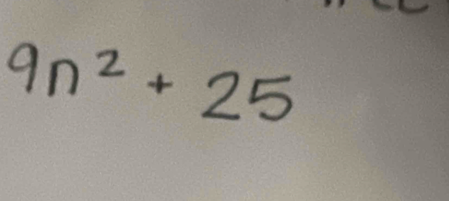 9n^2+25