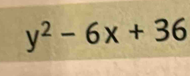 y^2-6x+36