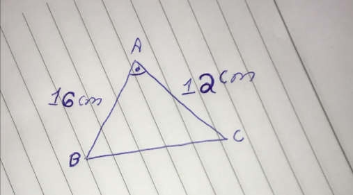 A
o
16cm
1acm
C
B