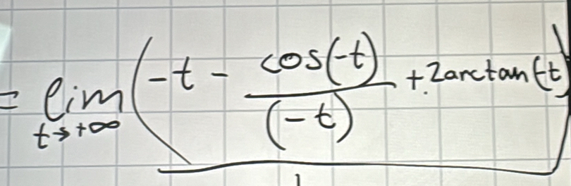 =lim _tto +∈fty (-t- (cos (-t))/(-t) +20xtan (t)