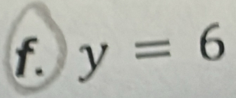 y=6