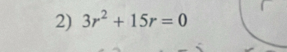 3r^2+15r=0