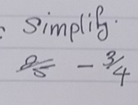 simplig.
8/5-3/4