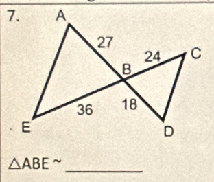 △ ABE^(sim)