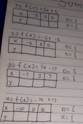 sum
30 f(x)=7x-17 D=
n=
40f(x)=-7x+17