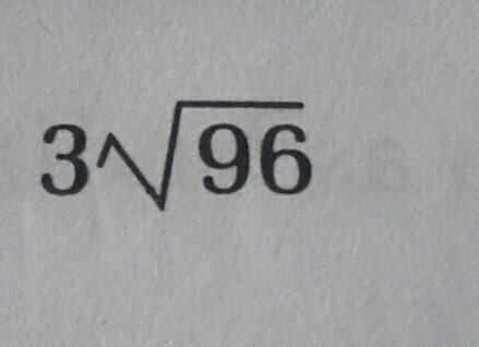 3sqrt(96)