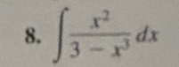 ∈t  x^2/3-x^3 dx