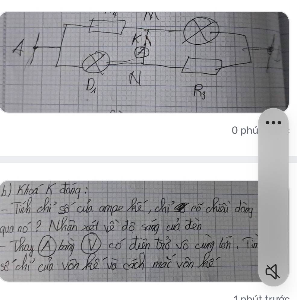 Khoa K dong
-Tinh chiso aa ampe Rē, chi ró chièi dōng
qua no?? Mhan xei vè do sāng cuá dén
Thay bang Qco diàn tiǒ vǒ cuàng lán, Tin
so'`chì cuà vón hē vā cācn mài vón hēi