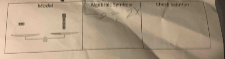 Model Algebraic Symbols Check Salution 
''