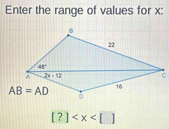 Enter the range of values for x:
C
[?]