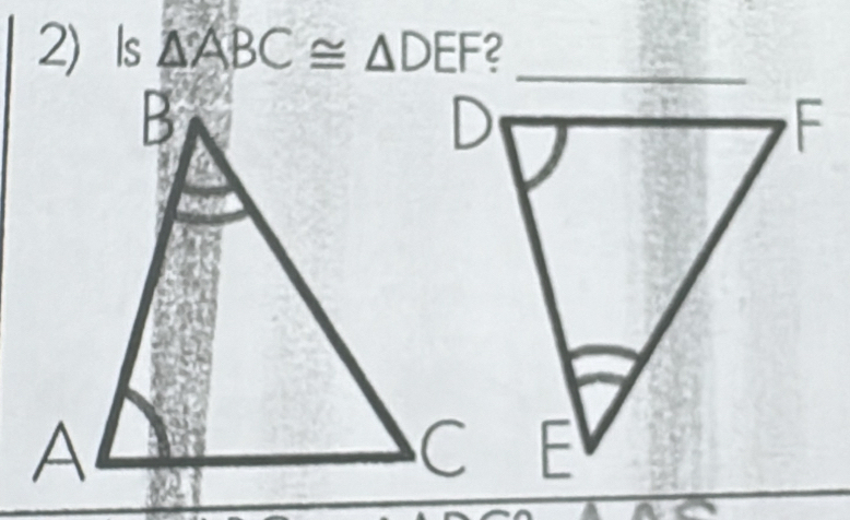 Is △ ABC≌ △ DEF 2_