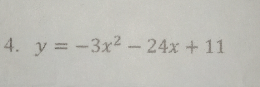 y=-3x^2-24x+11