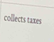 collects taxes