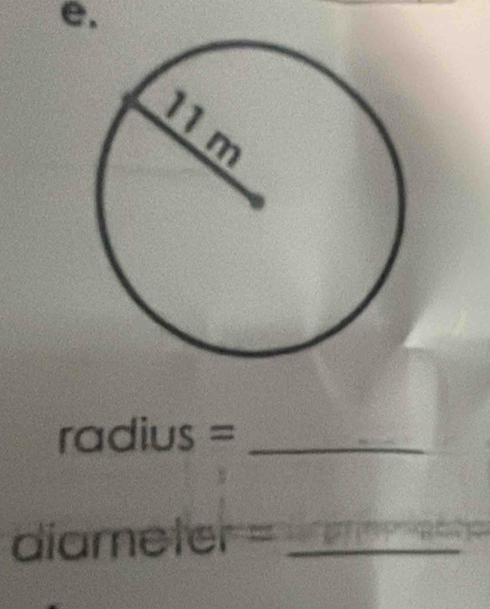 radius= _ 
diametel_