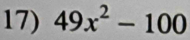 49x^2-100