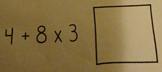 4+8* 3□