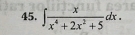 ∈t  x/x^4+2x^2+5 dx.