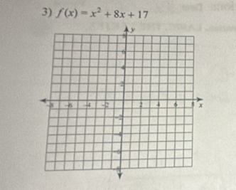 f(x)=x^2+8x+17