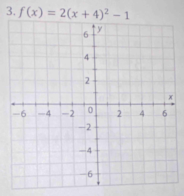 f(x)=2(x+4)^2-1