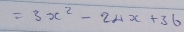 =3x^2-24x+36