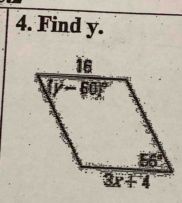 Find y.