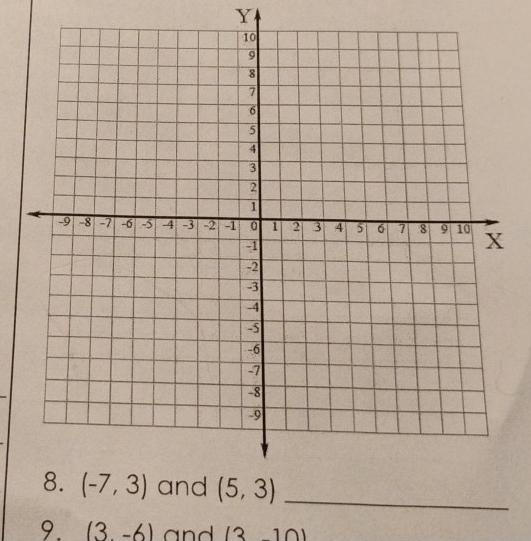 (3,-6) and (310)