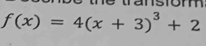 te tran siom
f(x)=4(x+3)^3+2