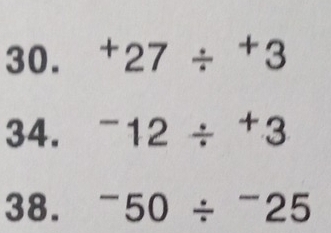 +27/^+3
34. ^-12/^+3
38. ^-50/^-25