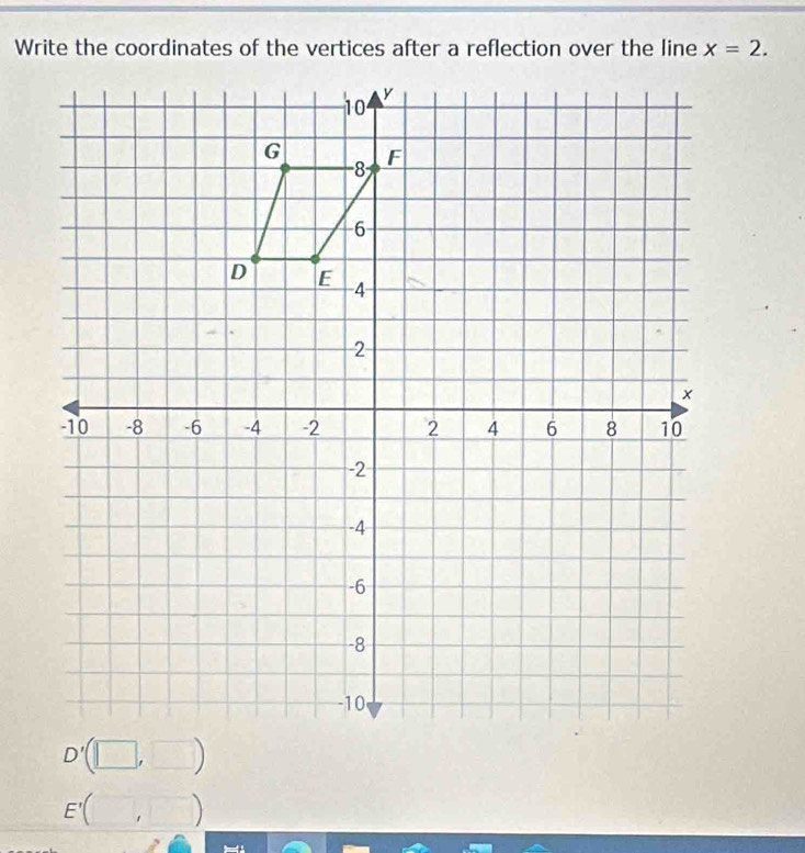 x=2.
E'(□ ,□ )