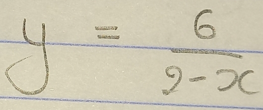 y= 6/9-x 