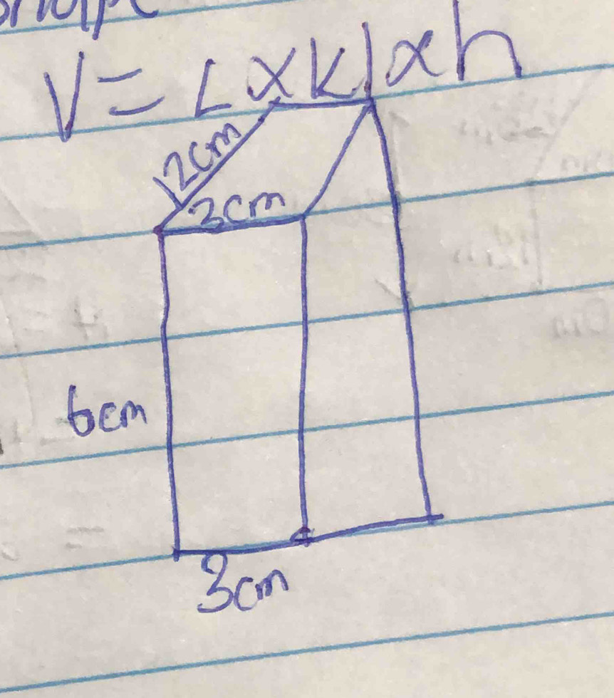 V=L* k/xh
2cm
3cm
bem
3cm