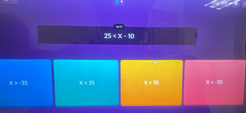 16/17
25
X>-35
X<35</tex>
X>35
X