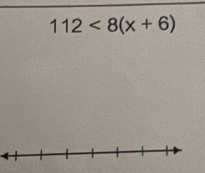 112<8(x+6)