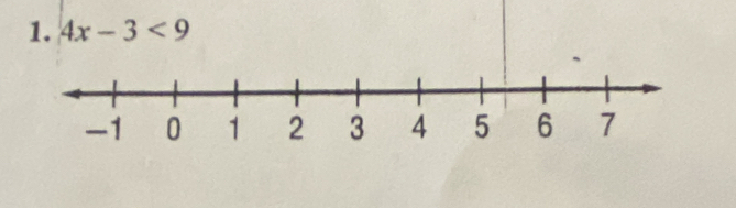 4x-3<9</tex>