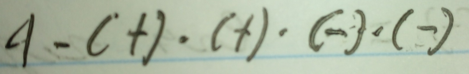 4-c+j· (+)· (-j· (-)