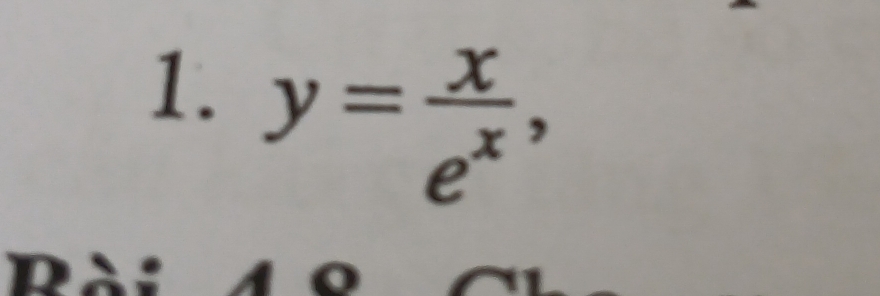 y= x/e^x ,