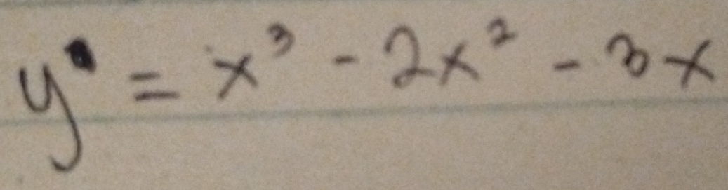 y'=x^3-2x^2-3x