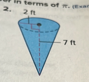 terms of π. Ex r
2.