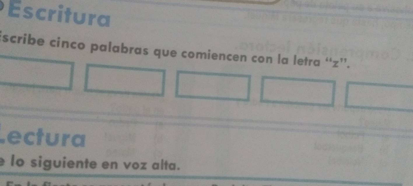 Resuelto:scritura scribe cinco palabras que comiencen con la letra “ z ...