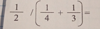  1/2 -( 1/4 + 1/3 )=