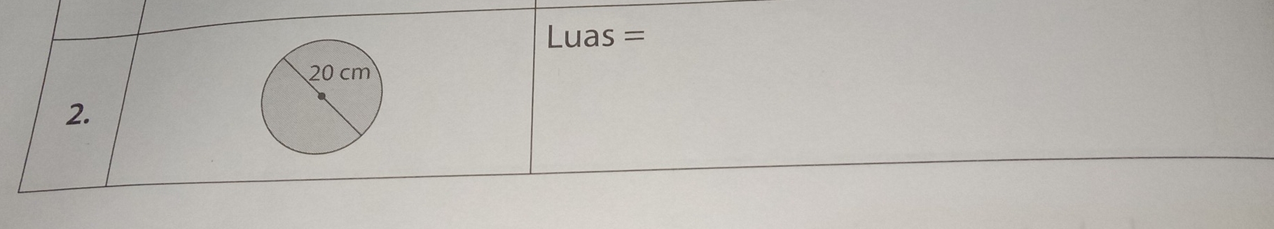 Luas =
2.