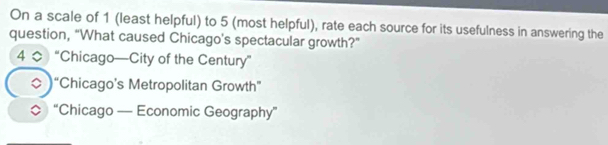 Solved: On a scale of 1 (least helpful) to 5 (most helpful), rate each ...