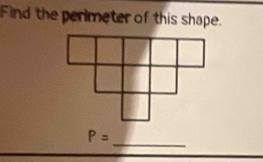 Find the perimeter of this shape. 
_
P=