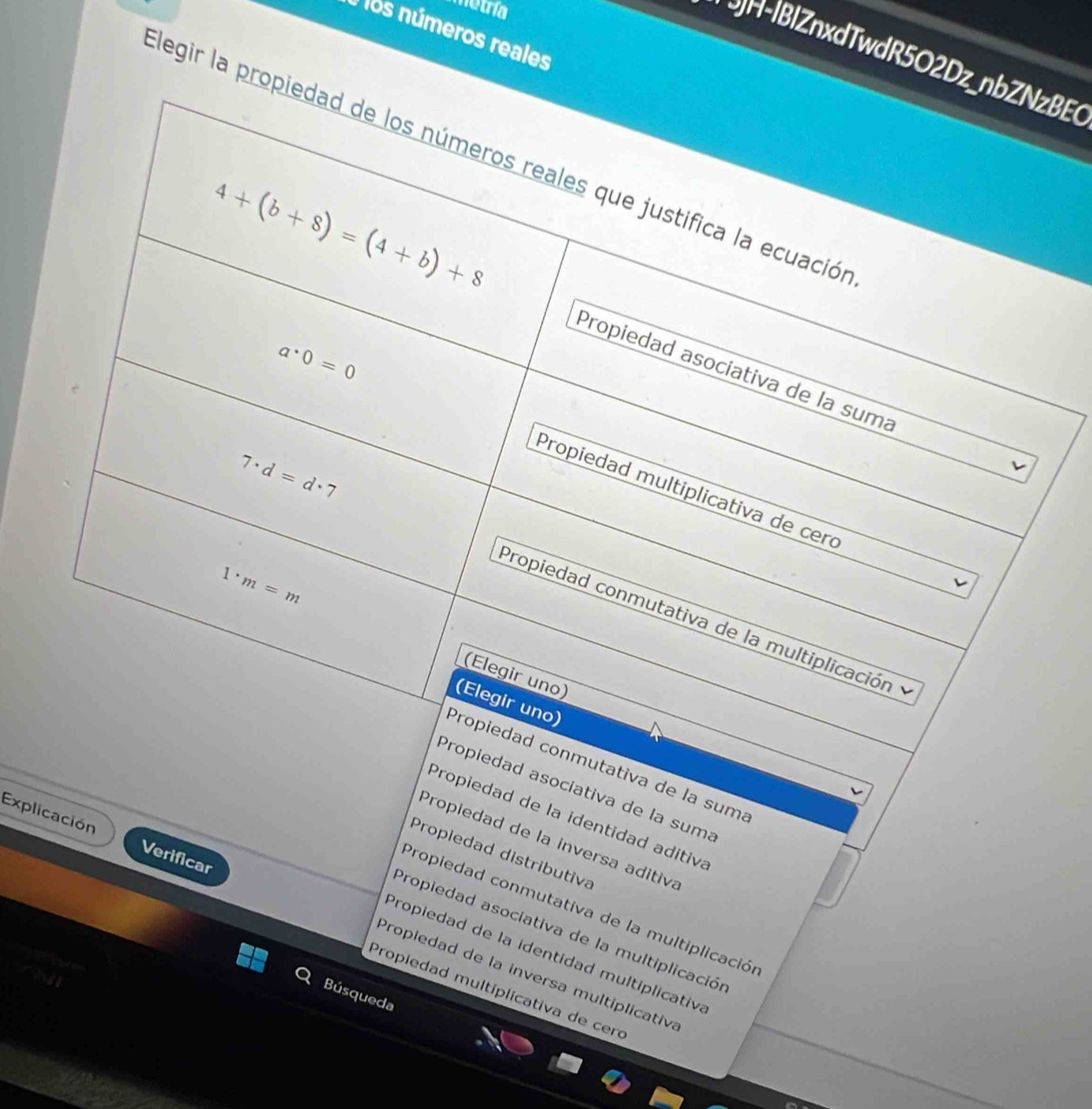 metría
O los números reales
H-IBlZnxdTwdR5zBEC
Elegir 
Explic