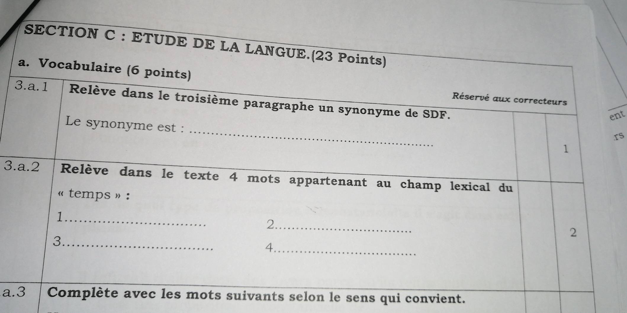 nt
rs
3. 
a.n le sens qui convient.