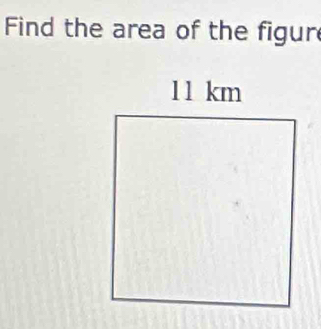 Find the area of the figur