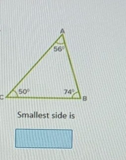 Smallest side is